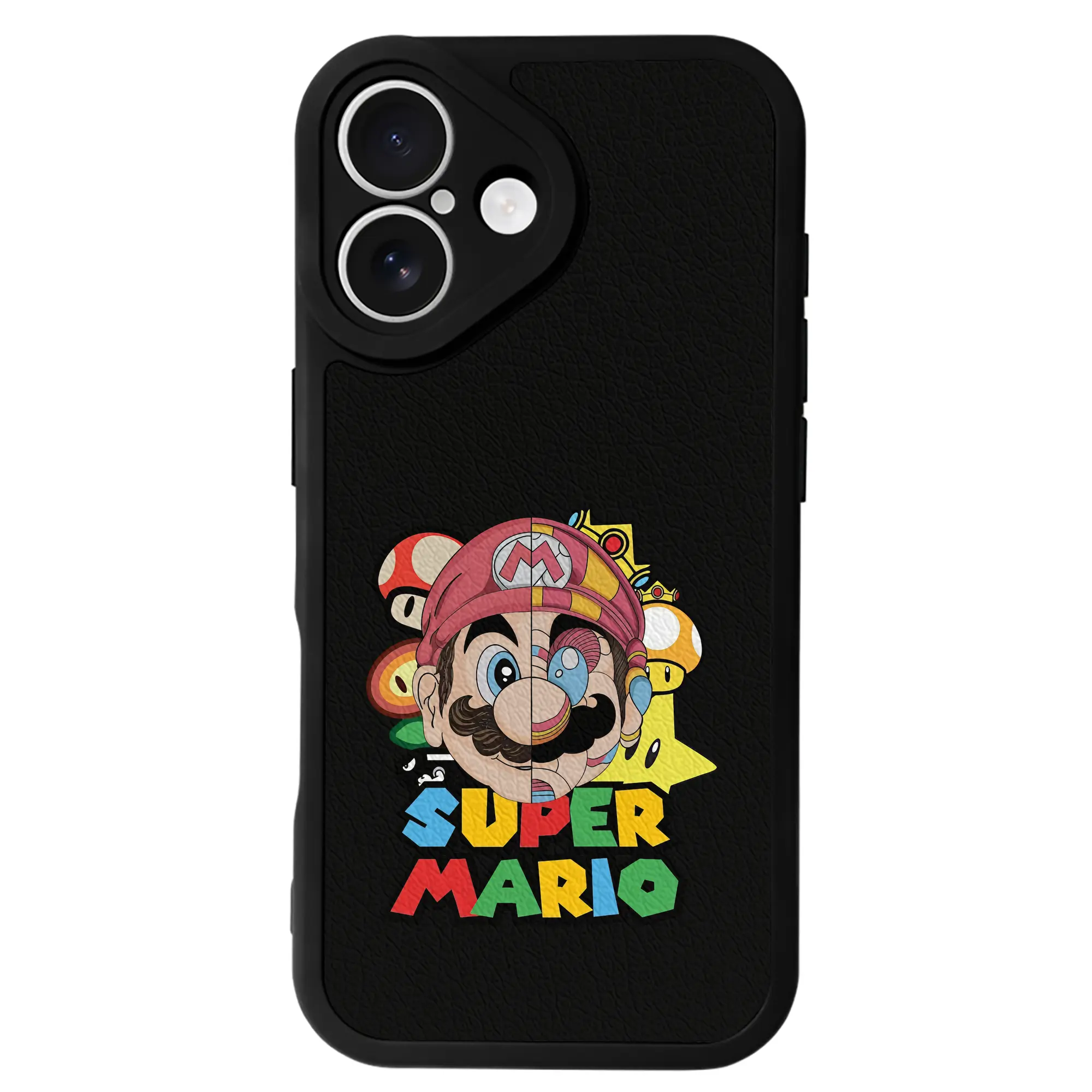 マリオ グッズ マリオ - IPhone 16シリーズ対応 ・ シリコンスマホケース ・ レザー調 ・ 高精度フィット ・ 耐衝撃 ・ ワイヤレス充電対応 ・ 精密カット